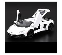 KWZGHOLJ Scale Finished Model Car 1:32 Scale For Lamborghini Aventador LP750-4 Alloy Diecast Car Model Simulation Miniature Vehicle Display Ornament Die-cast Vehicle(White)