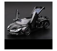KWZGHOLJ Scale Finished Model Car 1:32 Scale For Lamborghini Aventador LP750-4 Alloy Diecast Car Model Simulation Miniature Vehicle Display Ornament Die-cast Vehicle(Black)