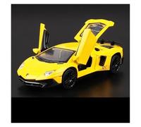 KWZGHOLJ Scale Finished Model Car 1:32 Scale For Lamborghini Aventador LP750-4 Alloy Diecast Car Model Simulation Miniature Vehicle Display Ornament Die-cast Vehicle(Yellow)