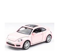 KWZGHOLJ Scale Finished Model Car 1:32 Scale For Volkswagen Beetle Diecast Metal Car Model Simulation Finished Vehicle Souvenir Die-cast Vehicle(Red b)