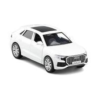 KWZGHOLJ Scale Finished Model Car 1:36 Scale For AUDI Q8 SUV Alloy DieCast Luxury Car Model Collectible Ornaments Die-cast Vehicle(White)