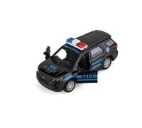 KWZGHOLJ Scale Finished Model Car 1:36 Scale For Ford Explorer SUV Alloy DieCast Luxury Car Model Collectible Ornaments Die-cast Vehicle(Black b)