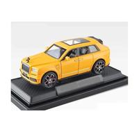 KWZGHOLJ Scale Finished Model Car 1:36 Scale For Rolls Royce Cullinan SUV Alloy Diecast Model Car Simulation Miniature Vehicle Collector Die-cast Vehicle(Yellow)
