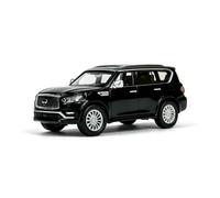 KWZGHOLJ Scale Finished Model Car 1:64 Scale For Infiniti QX80 2020 SUV Simulation Diecast Miniature Car Model Static Collection Ornaments Die-cast Vehicle(Black)