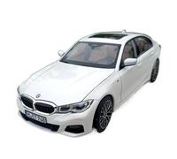 KWZGHOLJ Scale Finished Model Car For BMW 330i Sedan 1:18 Scale Alloy Diecast Car Model Simulation Miniature Vehicle Collection Souvenir Die-cast Vehicle(White)