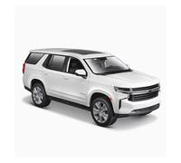 KWZGHOLJ Scale Finished Model Car For Chevrolet Tahoe 2021 SUV 1:26 Scale Alloy Diecast Car Model Miniature Vehicle Replica Desktop Decoration Die-cast Vehicle(White)