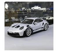 KWZGHOLJ Scale Finished Model Car For Porsche 911 GT3 RS 1:18 Scale Alloy Diecast Car Model Simulation Miniature Vehicle Collection Souvenir Die-cast Vehicle(Chrome)
