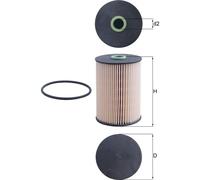 Fuel Filter fits VW BEETLE 5C 2.0D 11 to 16 Mahle 1K0127177B 1K0127400K Quality