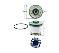 Mahle Original Fuel Filter KX 385D - 82 mm diameter, 84.5 mm height - Fits Ford Ranger
