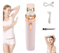 KX Pluzy Epil Pro 3.0 Women Face Epilator, 2-in-1 Face & Body Hair Removal, Rechargeable, Pink, Waterproof, Includes Epilator, Shaver, Cleaning Brush