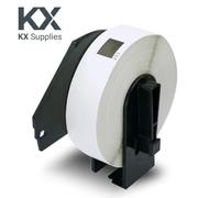 KX Supplies DK-11203 File Folder Labels for Brother QL, 17x87mm, 5 Rolls | 1,500 Labels Total