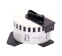KX Supplies DK-22225 38mm Continuous Labels for Brother QL, 10 Rolls | DK22225 38 mm x 30.48 m continuous roll, each with holder, fits QL-600, QL-700, QL-800, QL-820NWB, direct thermal