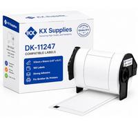 KX Supplies DK11247 Shipping Labels, Brother Compatible, 103x164mm, 1 Roll