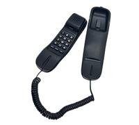 KX-T638 Mini Wall Telephone Corded Landline Phone with Mute, Pause, and Redial Easy to Install
