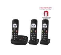 KX-TGU133EB Digital Cordless Answering System Triple set Panasonic Black One Size