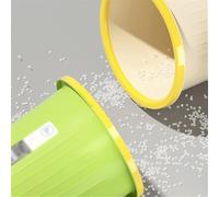 Kx9Lb8d Garbage Bin Trash Can, Plastic Material Round Shape Without Lid with Pressure Ring Waste Paper Bin for Home Kitchen Office and Hotel Three Packs(White)