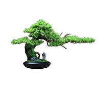 Kx9Lb8d imitation bonsai tree Chinese Light Luxury Simulation Tree Office Landscaping Hotel Wood Root Carving Ornaments Entrance Cabinet Decorations