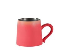 Kx9Lb8d Mug Brick Red Gradient Mug, 1 Pcs Ceramic Coffee with A Capacity of 11.5 oz for Couples' Office Afternoon Tea Mark Cup