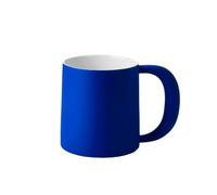 Kx9Lb8d Mug Ideal Blue Mug Set of 1, Large Capacity 16.23 oz Inner Wall White Glazed Coffee for Office Milk Tea Latte Mark Cup