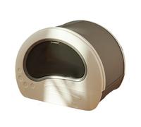 Kx9Lb8d pet toilet Extra Large Cat Litter Pan Fully Enclosed Box Stink-proof Splash-proof Drawer with Scoop Tidy and Easy to Clean Standard Litter Boxes(Gris)