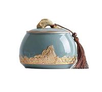 Kx9Lb8d tea canister Ceramic Tea Canister Empty Cans Chinese Storage Jar