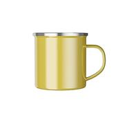 Kx9Lb8d Tea Cup Mugs Creative Coffee Mug Travel Tea Cup Milk Enamel Christmas New Year Party Beer Juice Drink(Yellow)