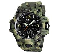 KXAITO Men's Watches Sports Outdoor Waterproof Military Watch Date Multi Function Tactics LED Alarm Stopwatch (05_Orange)