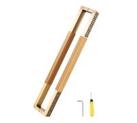 KXAOXGRC Adjustable Sliding Door Handle, Push Pull Barn Door Handles Double Sided Stainless Steel Wood Multicolor Multiple Sizes(Wood Color,120cm(47 1/4"))