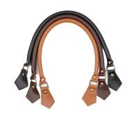 KXAOXGRC Leather Handbag Strap, 1 Pair 40cm 50cm 60cm Genuine Leather Bag Handles Strap Replacement(50cm-tan)