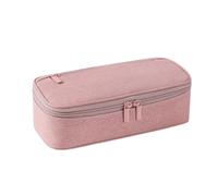 KXAOXGRC Pencil Case Stationery Pouch, 2pcs Large Capacity Pencil Case Stationery Solid Color Trousse School Supplies Pencil Pouch for Schools(Roze)