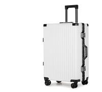 KXAOXGRC Trolley case, Fit for Man Bag Can Sit Cabin Suitcase Female Carry-on Boarding Password Trolley Case(Black,22inch)