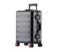 KXAOXGRC Trolley case, Suitcase Aluminum-Magnesium Travel Pocket Business Rolling On Wheels Trolley Luggage Carry-Ons(Nero,29")