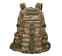 KXBUNQD 50L Military Tactical Backpack Hiking Waterproof Backpack Large Military Pack 3 Day Assault Pack Molle Bag Rucksack, Jungle Camo, L, Backpacks