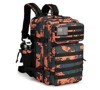 KXBUNQD Military Tactical Backpack 45L Hiking Backpacks Men Women Molle Army BackPack Daypack for Camping Fishing Travel, Mars Camo, Daypack Backpacks