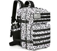 KXBUNQD Military Tactical Backpack 45L Hiking Backpacks Men Women Molle Army BackPack Daypack for Camping Fishing Travel, White Leopard, Daypack Backpacks