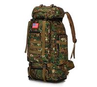 KXBUNQD Waterproof Camping Hiking Backpack 70L/100L Molle Rucksack Large Daypack for Travelling, Woodland Camo, XL, Sport