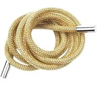 KXCVBNKLJ Cotton Drawstrings with Metal Lock Ends, 120cm 6mm Multicolor Rhinestone Drawstring Replacement Cord For Hoodies Trousers(Gold-1)