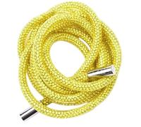 KXCVBNKLJ Cotton Drawstrings with Metal Lock Ends, 120cm 6mm Multicolor Rhinestone Drawstring Replacement Cord For Hoodies Trousers(Yellow)