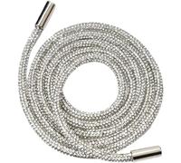 KXCVBNKLJ Cotton Drawstrings with Metal Lock Ends, Drawstring Replacement Cord 120cm Multicolor(White)