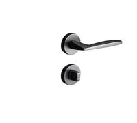KXCVBNKLJ Door Handle with Lock Indoor Invisible Secret Door Lock Single Tongue Indoor Handle Zinc Alloy Multiple Sizes(Steel Gray A01 95)