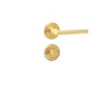 KXCVBNKLJ Door Handle with Lock Indoor Invisible Secret Door Lock Single Tongue Indoor Handle Zinc Alloy Multiple Sizes(Brushed Copper A01 05)
