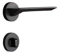 KXCVBNKLJ Door Handle with Lock Indoor Invisible Secret Door Lock Single Tongue Indoor Handle Zinc Alloy Multiple Sizes(Yahei A08 227)