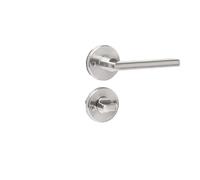 KXCVBNKLJ Door Handle with Lock Indoor Invisible Secret Door Lock Single Tongue Indoor Handle Zinc Alloy Multiple Sizes(Brushed Nickel A01 05)