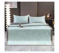 KXCVBNKLJ Ice Silk Bed Linen, Ice silk fiber cool pillowcase sheet set multicolor and various sizes(7,90x195cm 2 pcs set)
