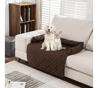 KXDEFE Pelzbarn Cooling Sofa Bed, Machine Washable Dog Bed, Fur Barn Cooling Mat, Keep Your Furry Baby Cooler and More Comfortable (Dark Brown,90cm*120cm)
