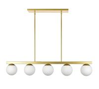 KXEcoLife 5-Light Globe Sputnik Chandelier Large Chandeliers Pendant Lights Magic Bean Molecular Ceiling Hanging Lighting, Modern Linear for Living Dining Room (, 5-Light)