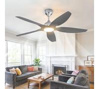 KXEcoLife 60in Smart Ceiling Fan Light with Remote/APP/Voice Control, 6 Speeds Quiet Modern Indoor Fans Dimmable LED for Bedroom Dining Room Living