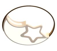KXEcoLife Ceiling Lamp Interior Scandinavian Style Light - Dimmable Modern LED Fixture Warm Romantic Round Design Perfect for Study Room Lighting(19.6in,White light)