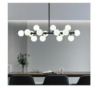 KXEcoLife Chandelier Large Chandeliers Pendant Lights 16-Light Globe Magic Bean Molecular Ceiling Hanging Lighting, Modern For Living Room Dining (Color : Blac
