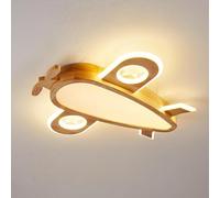 KXEcoLife Creative Boy Girl Room Cartoon Airplane Ceiling Light Nordic Flush Mount Children's Hallway Lamp Modern Minimalist Nursery Chandelier For Bedroom Kindergarten Baby's